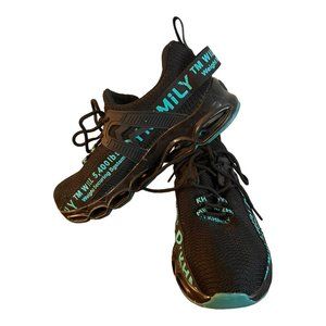 DYKHMILY Women's Safety Toe Sneakers Work Tennis Shoe Black Women Size 9 UK 6.5